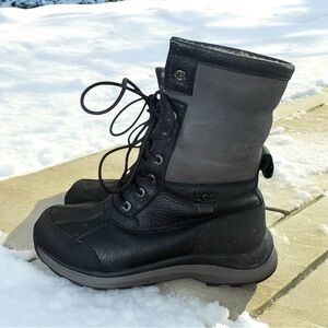 UGG BLACK ADIRONDACK III WATERPROOF SNOW WINTER BOOTS WOMEN'S SIZE 7 # 1095141